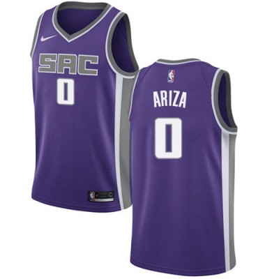 Nike Sacramento Kings #0 Trevor Ariza Purple NBA Swingman Icon Edition Jersey Men's